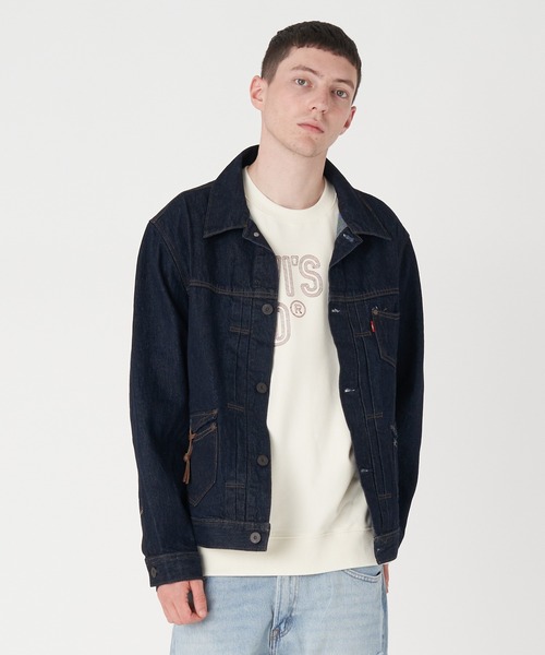 Levi's リーバイス デニムジャケット ダークインディゴ サイズL Levi's】リーバイス デニムジャケット Gジャン インディゴ Lサイズ