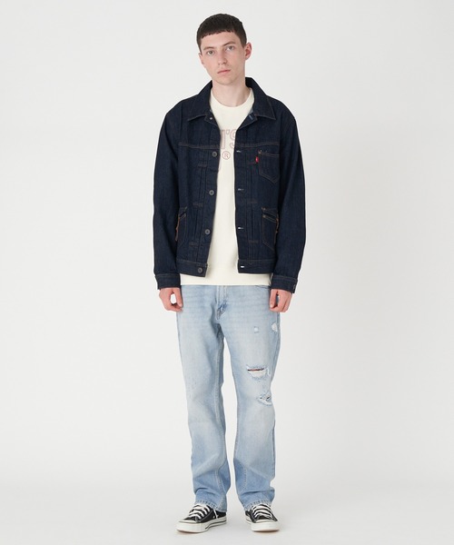 Levi's リーバイス デニムジャケット ダークインディゴ サイズL TWISTED トラッカージャケットトラッカージャケット ダークインディゴ