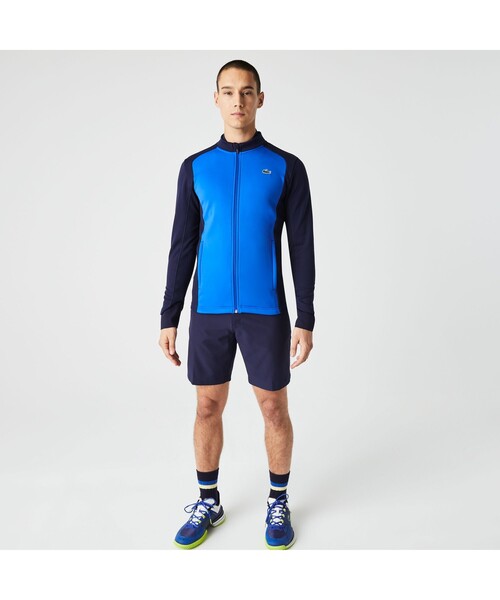 LACOSTE（ラコステ） ジャージブルゾン 3 ブルー メンズ : ZOZOTOWN