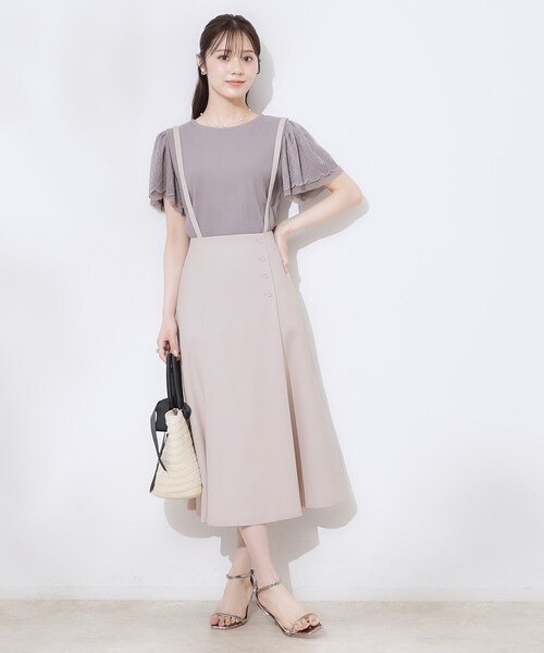 ぷりん_07【即日発送します】 Couture Brooch（クチュール ブローチ） ロングスカート 38 サックス