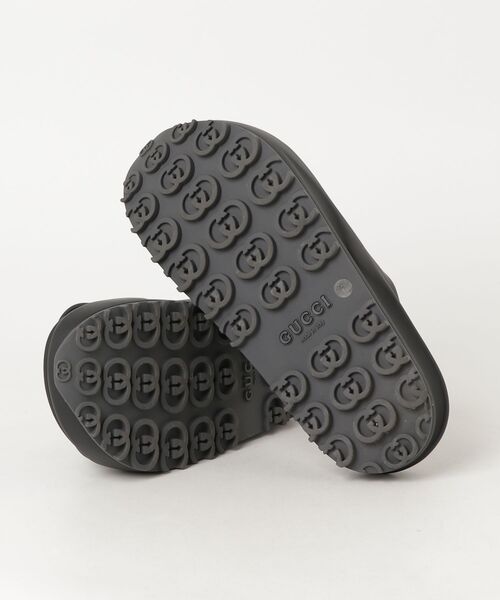 「GUCCI」 坦々たるサンダル 8 黒いこと レディース