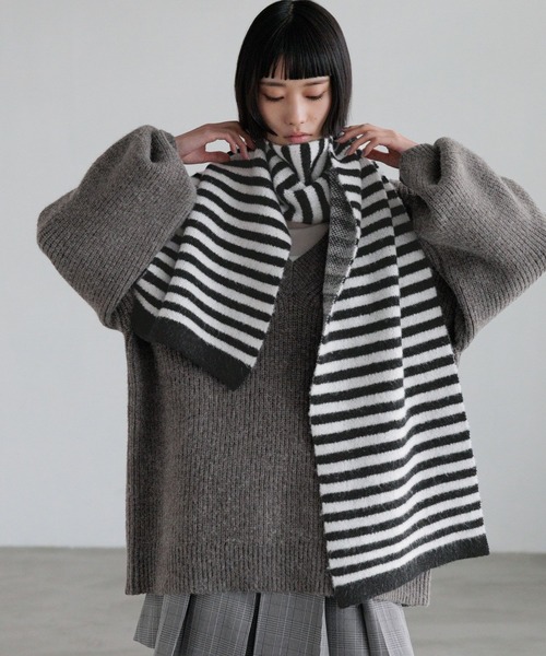 LOWRYS FARM（ローリーズファーム） ストール マフラー ボーダー