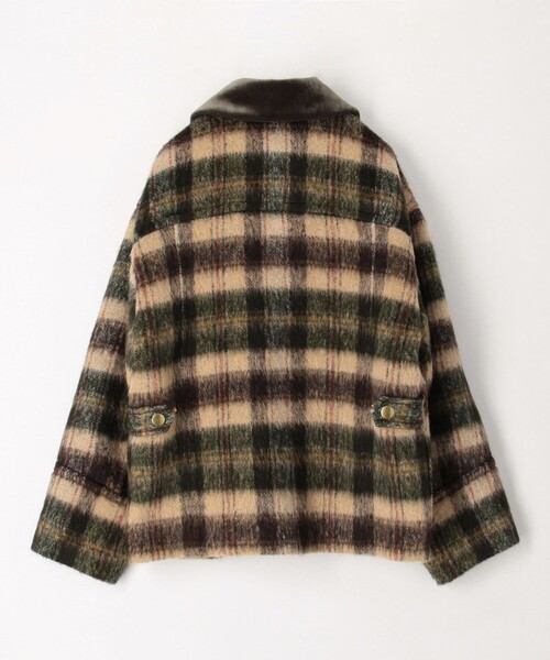 Cabana チェックコート ジャケット ウールコート CABaN（キャバン） ダッフルコート コート シャギーチェック ジップ