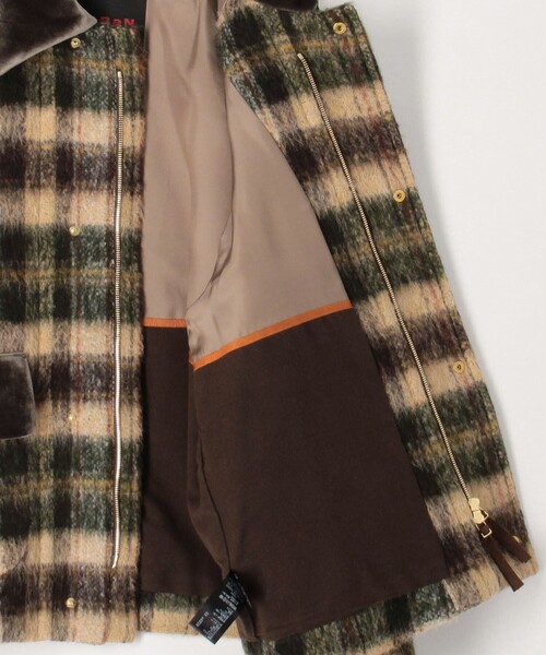 CABaN（キャバン） ダッフルコート コート シャギーチェック ジップ