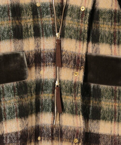✨美品✨CABaN キャバン　ウールストレッチ ギンガムチェックブルゾン　日本製 ウールチェック 中綿ブルゾン | CABaN/キャバン | 三越伊勢丹