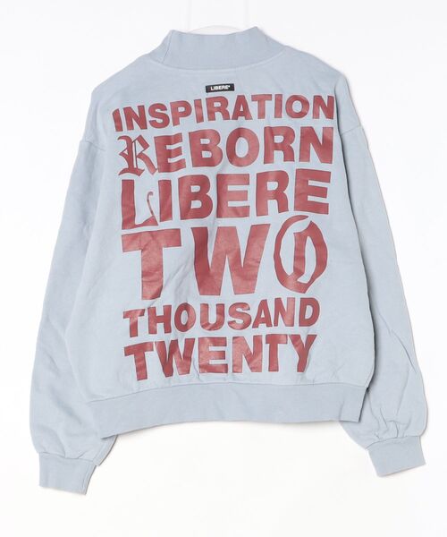 「LIBERE」 スウェットカットソー SMALL ライトブルー メンズ_画像2