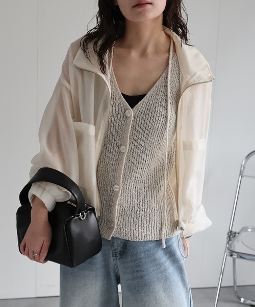 「ap retro」 ブルゾン FREE アイボリー レディース_画像3