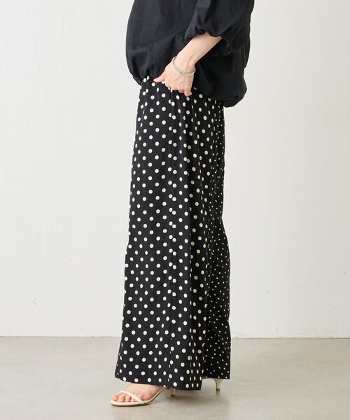 BEARDSLEY ビアズリー ドット柄パンツ BEARDSLEY（ビアズリー） パンツ ドットコンビパンツ レディース
