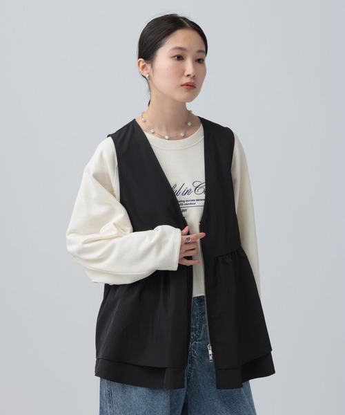 yori  ハイウエストギャザージレ ハンサムVネックリボンジレ – yori shirocon