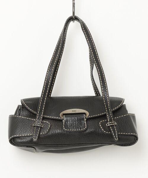 TOD'S(トッズ) ワンポイントトートバッグ - ブラック TOD'S(トッズ) ワンポイントトートバッグ - ブラック