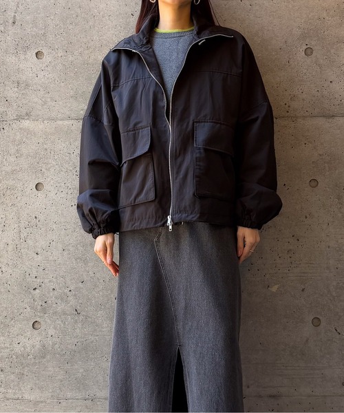 CIEL'AIR（シエルエアー） ブルゾン アウター TWILL STAND COLLAR JK