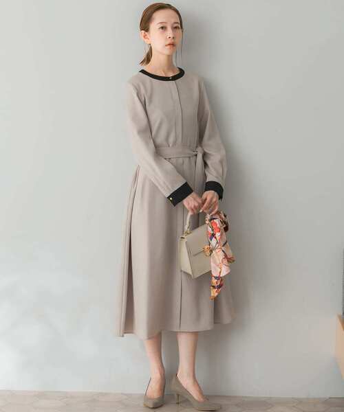 「URBAN RESEARCH ROSSO WOMEN」 長袖ワンピース FREE ブルー系その他 レディースの画像