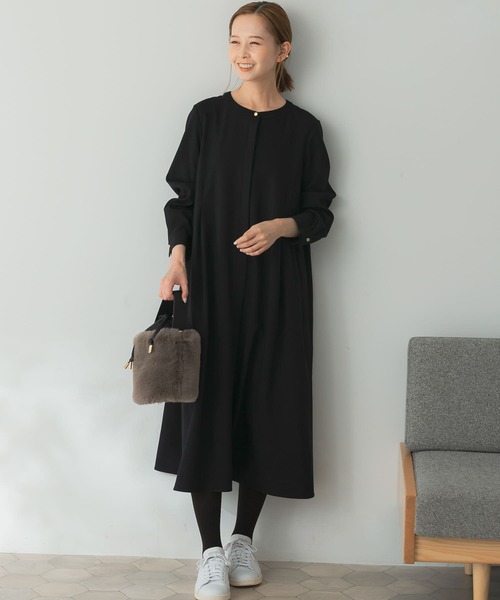 「URBAN RESEARCH ROSSO WOMEN」 長袖ワンピース FREE ブルー系その他 レディースの画像