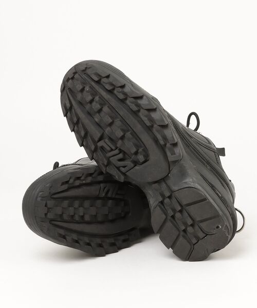 「ADRER」 ローカットスニーカー「FILAコラボ」 28cm ブラック メンズの画像