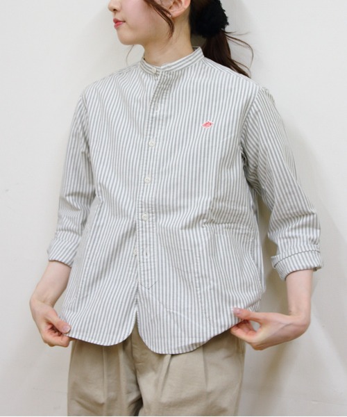 ダントン 長袖シャツブラウス サイズ36 S - Danton（ダントン） 長袖ブラウス 36 サックスブルー レディース