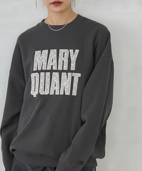 「PUBLUX」 スウェットカットソー「MARY QUANTコラボ」 フリ- レッド レディース_画像5
