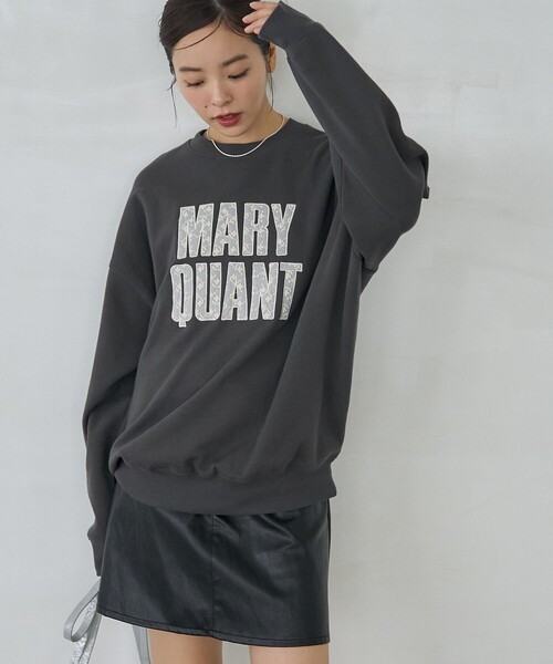 「PUBLUX」 スウェットカットソー「MARY QUANTコラボ」 フリ- レッド レディース_画像8