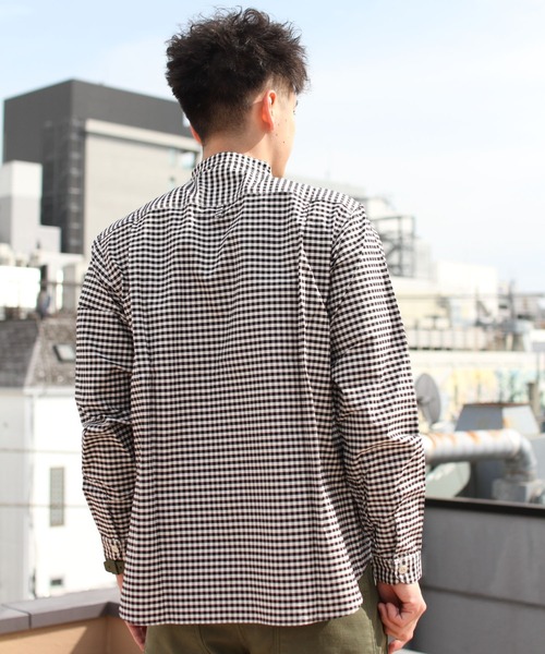 「DANTON」 長袖シャツ 40 ブラック メンズ