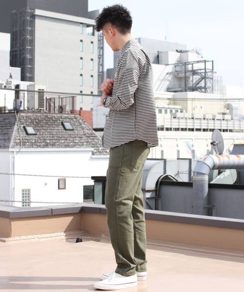「DANTON」 長袖シャツ 40 ブラック メンズ