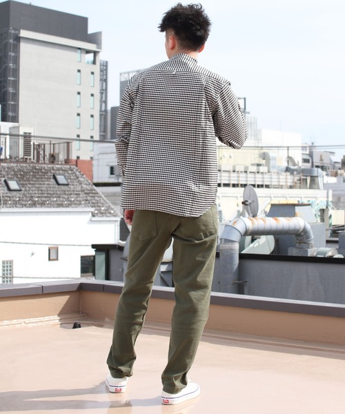 「DANTON」 長袖シャツ 40 ブラック メンズ