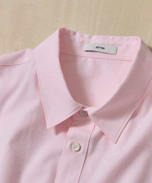 シャツ 「ATON/エイトン」WASHER OXFORD LOOSE FIT SHRIT メンズの画像