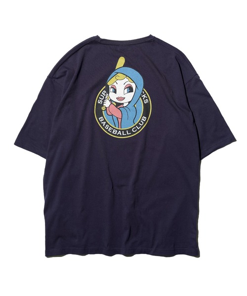 「Subciety」 半袖Tシャツ X-LARGE ネイビー メンズ_画像2