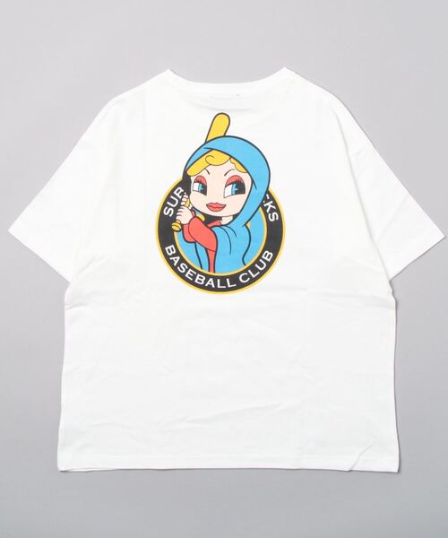 「Subciety」 半袖Tシャツ X-LARGE ネイビー メンズ_画像4