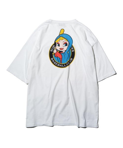 「Subciety」 半袖Tシャツ X-LARGE ネイビー メンズ_画像6