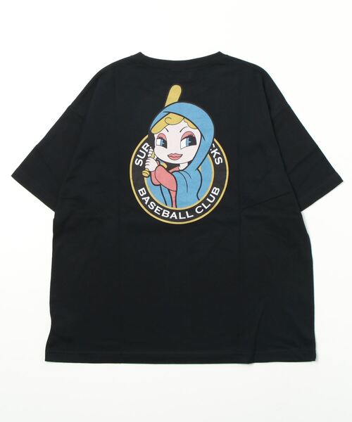 「Subciety」 半袖Tシャツ X-LARGE ネイビー メンズ_画像7