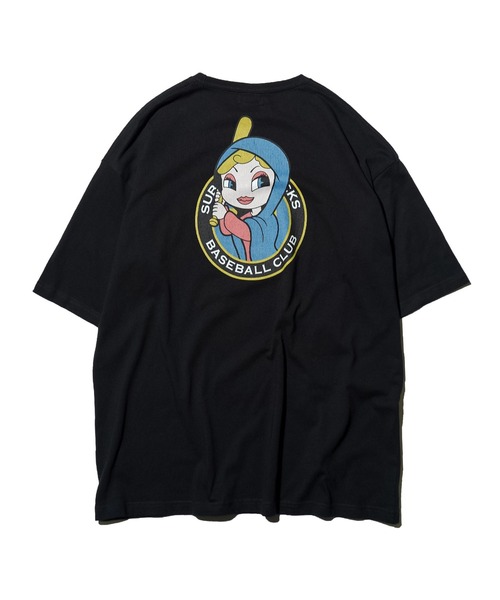 「Subciety」 半袖Tシャツ X-LARGE ネイビー メンズ_画像8