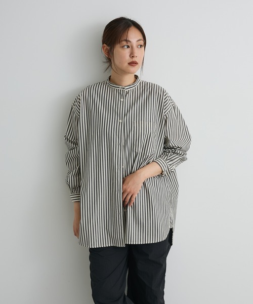 「CRAFT STANDARD BOUTIQUE」 長袖シャツ L ブラウン系その他4 レディース_画像2