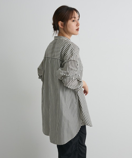 「CRAFT STANDARD BOUTIQUE」 長袖シャツ L ブラウン系その他4 レディース_画像3