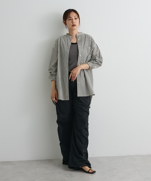 「CRAFT STANDARD BOUTIQUE」 長袖シャツ L ブラウン系その他4 レディース_画像6