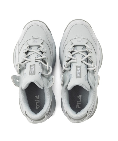 「FILA」 ローカットスニーカー 26.5cm グレー レディース_画像3