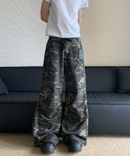 「FreeZone」 カーゴパンツ SMALL ダークグリーン メンズ_画像8