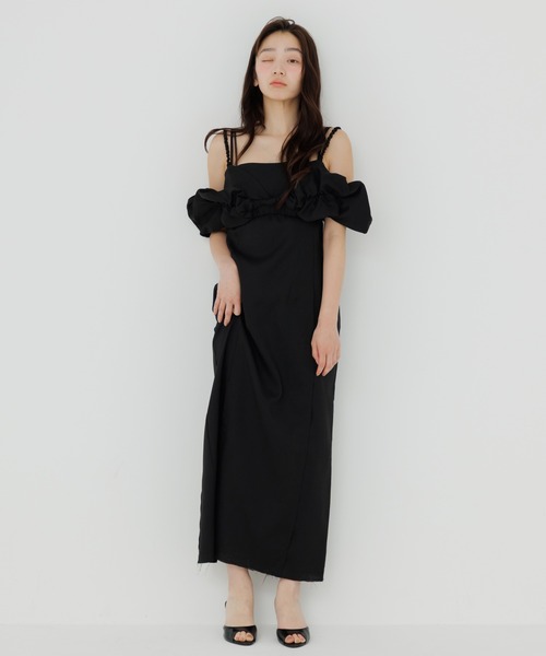 キャミソール shirring bustier cami（シャーリングビスチェキャミ