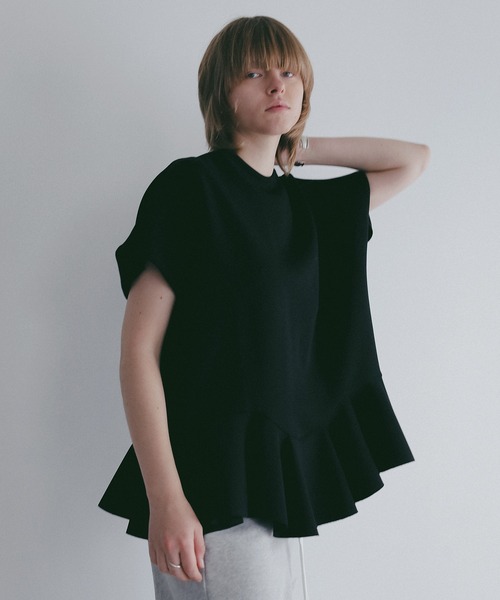 MANOF（マノフ） tシャツ FRILL DOLMAN LOOSE TOPS レディース