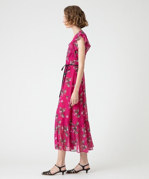 「LOULOU WILLOUGHBY」 ノースリーブワンピース 1 ピンク レディース_画像2