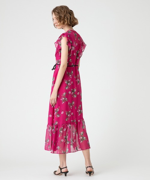 「LOULOU WILLOUGHBY」 ノースリーブワンピース 1 ピンク レディース_画像3