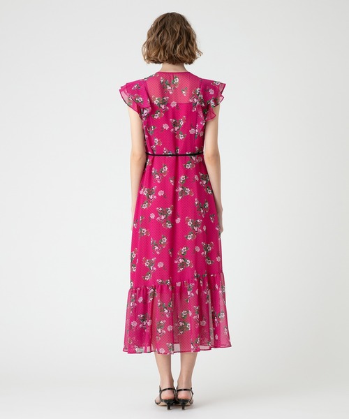 「LOULOU WILLOUGHBY」 ノースリーブワンピース 1 ピンク レディース_画像4