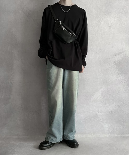 「SERACE」 デニムパンツ L サックスブルー メンズ_画像7