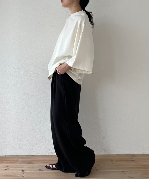 「wee9s」 半袖Tシャツ FREE アイボリー レディース_画像4