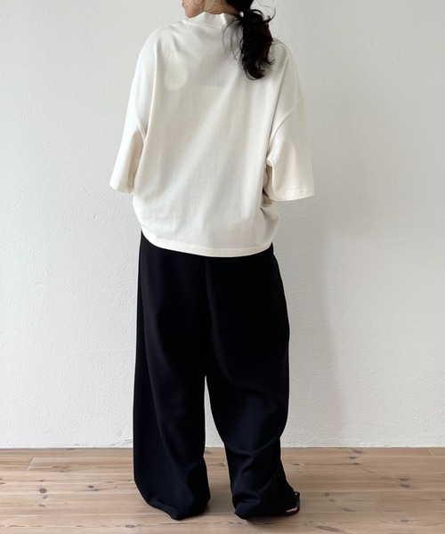 「wee9s」 半袖Tシャツ FREE アイボリー レディース_画像5