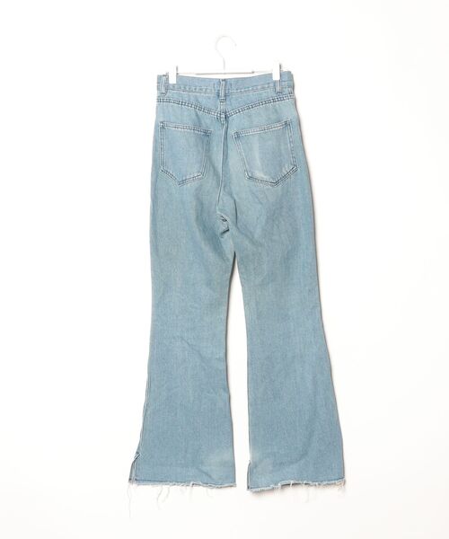 「apres jour mignon」 ブーツカットデニムパンツ SMALL インディゴブルー レディース_画像2