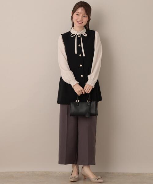 「couture brooch」 ベスト 38 ベージュ レディース_画像2