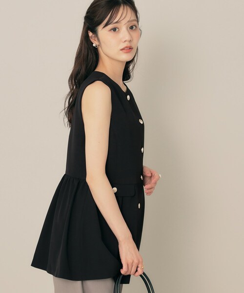 「couture brooch」 ベスト 38 ベージュ レディース_画像9