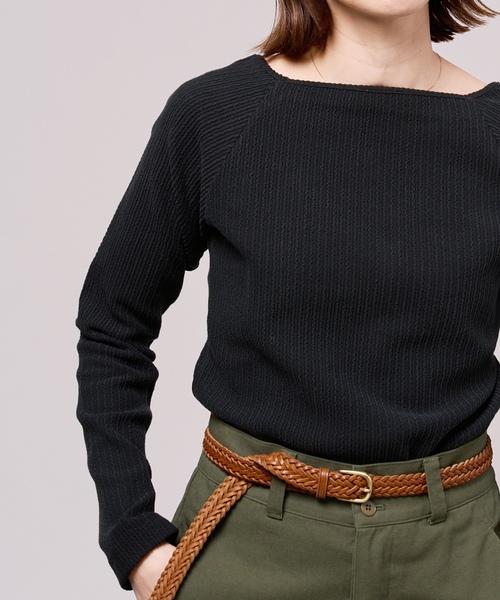 「IENA LA BOUCLE」 長袖カットソー FREE グリーン レディース_画像3
