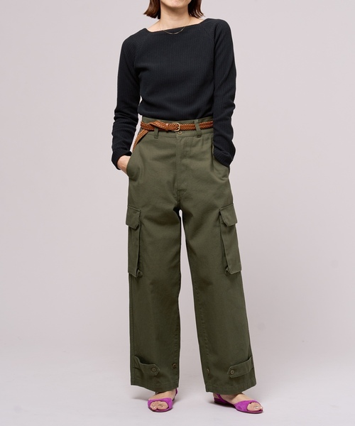 「IENA LA BOUCLE」 長袖カットソー FREE グリーン レディース_画像4