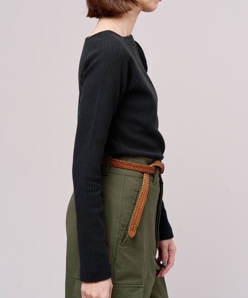 「IENA LA BOUCLE」 長袖カットソー FREE グリーン レディース_画像10