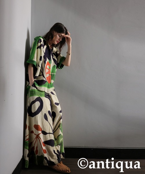 「antiqua」 イージーパンツ ONESIZE ベージュ レディース_画像7
